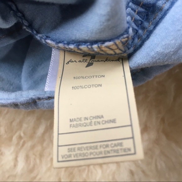 7 For All Mankind 12M Denim Shirt Kids Boys Button Up rolled sleeve - Picture 7 of 7